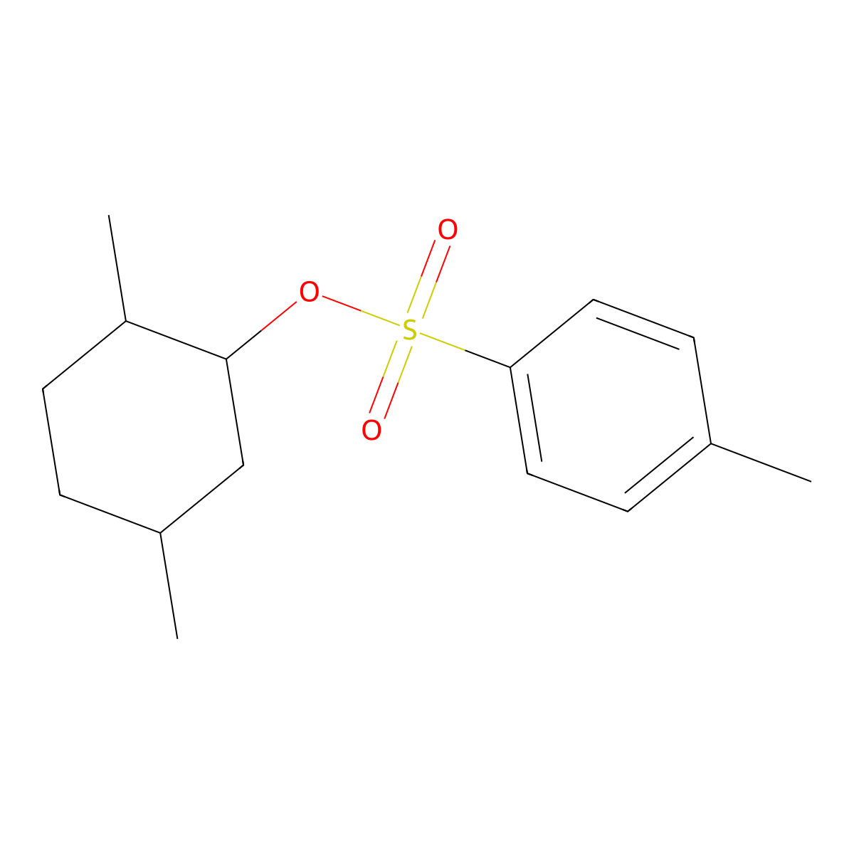 2,5-Dimethylcyclohexyl 4-methylbenzene-1-sulfonate molecular structure, CAS 108667-06-7