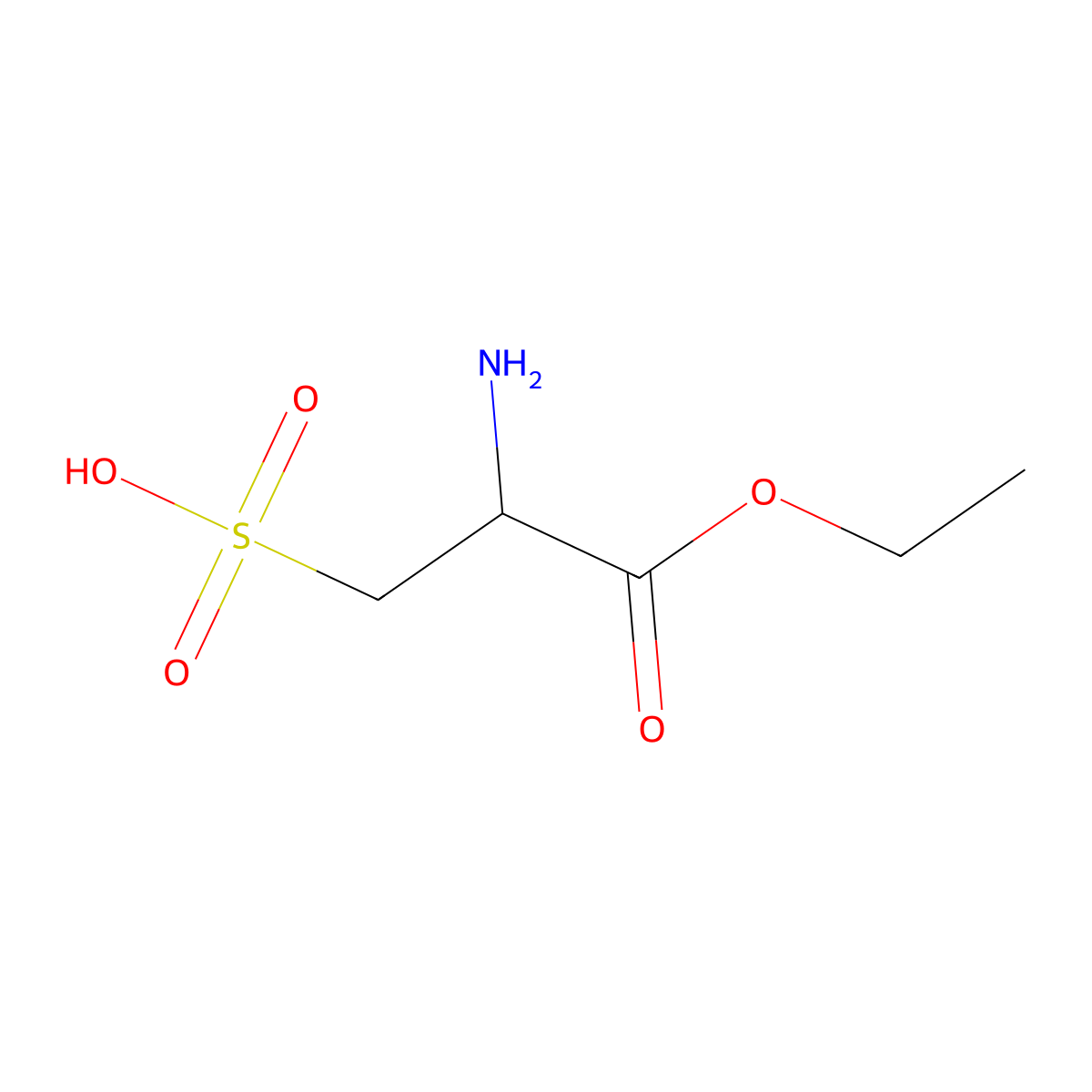 2-Amino-3-ethoxy-3-oxopropane-1-sulfonic acid molecular structure, CAS 1086696-40-3