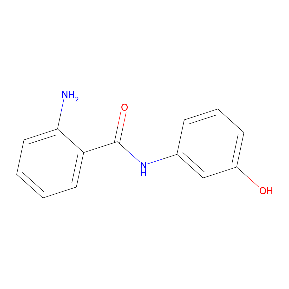 2-amino-N-(3-hydroxyphenyl)benzamide molecular structure, CAS 108674-62-0