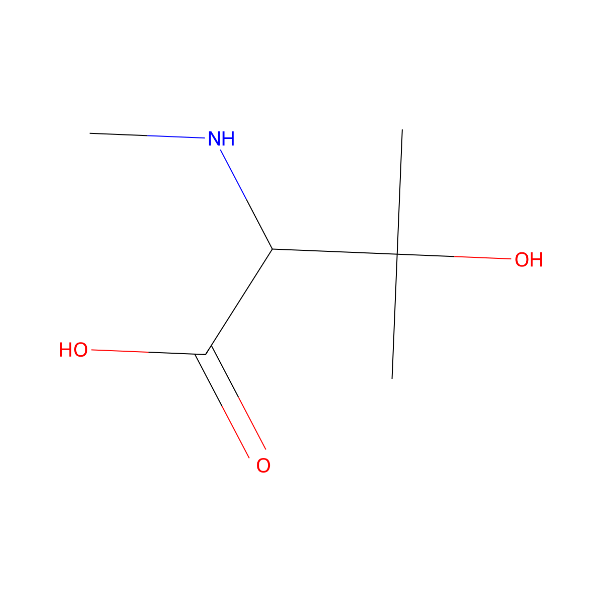 3-Hydroxy-3-methyl-2-(methylamino)butyric Acid molecular structure, CAS 108677-84-5