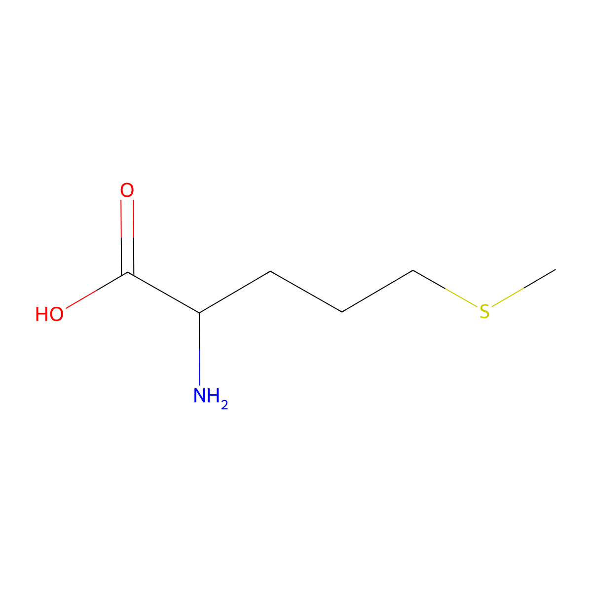 D-homomethionine molecular structure, CAS 108691-69-6
