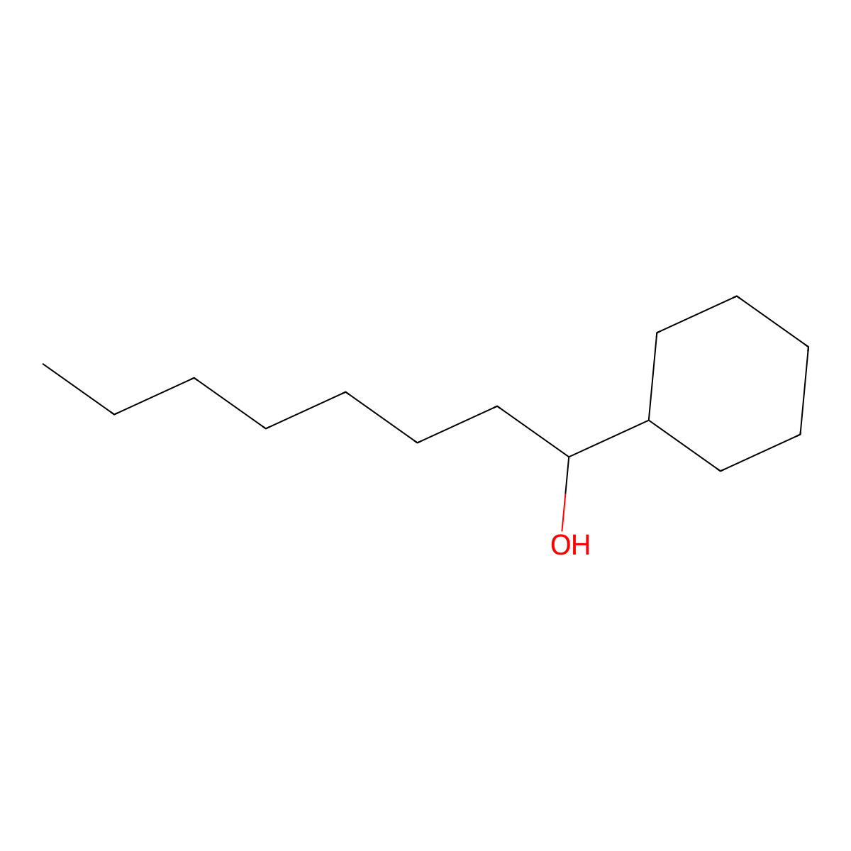 1-Cyclohexyloctan-1-ol molecular structure, CAS 108693-51-2
