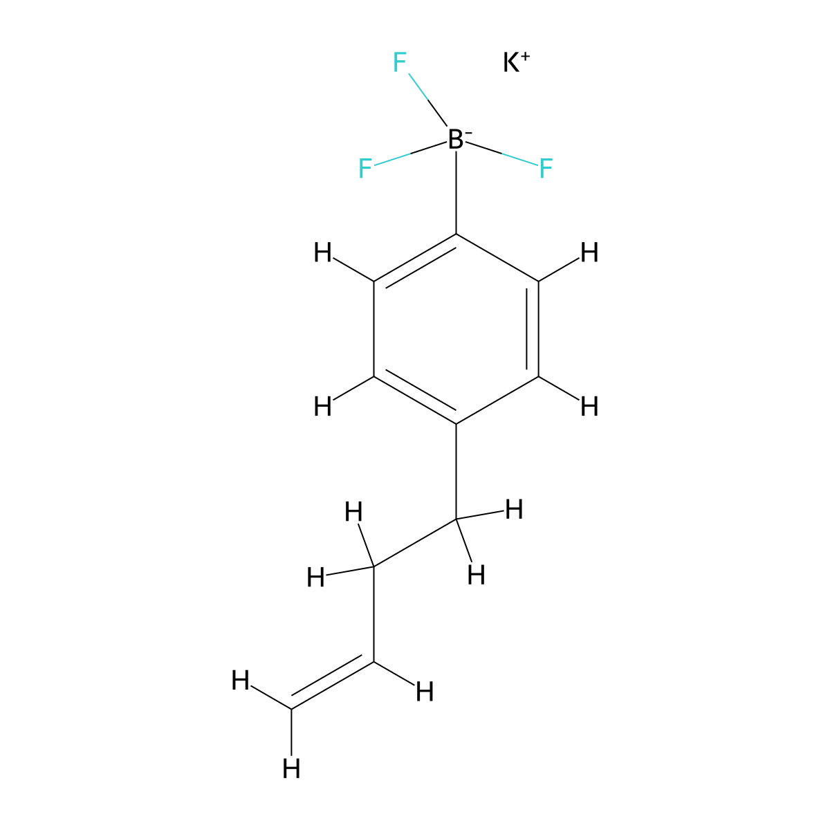 Potassium [4-(but-3-en-1-yl)phenyl]trifluoroboranuide molecular structure, CAS 1086974-99-3