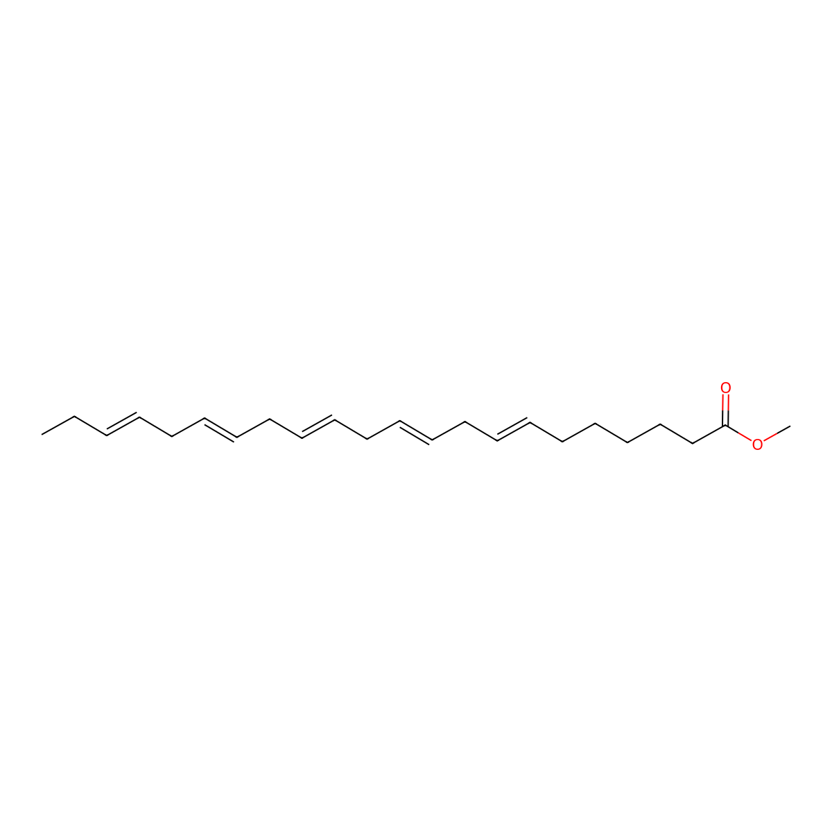 Methyl 7,10,13,16,19-docosapentaenoate, (7Z,10Z,13Z,16Z,19Z)- molecular structure, CAS 108698-02-8
