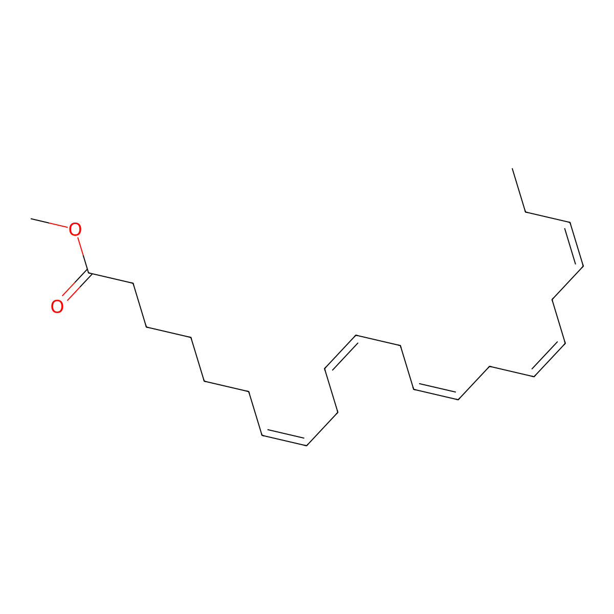Methyl 7,10,13,16,19-docosapentaenoate, (7Z,10Z,13Z,16Z,19Z)- molecular structure, CAS 108698-02-8