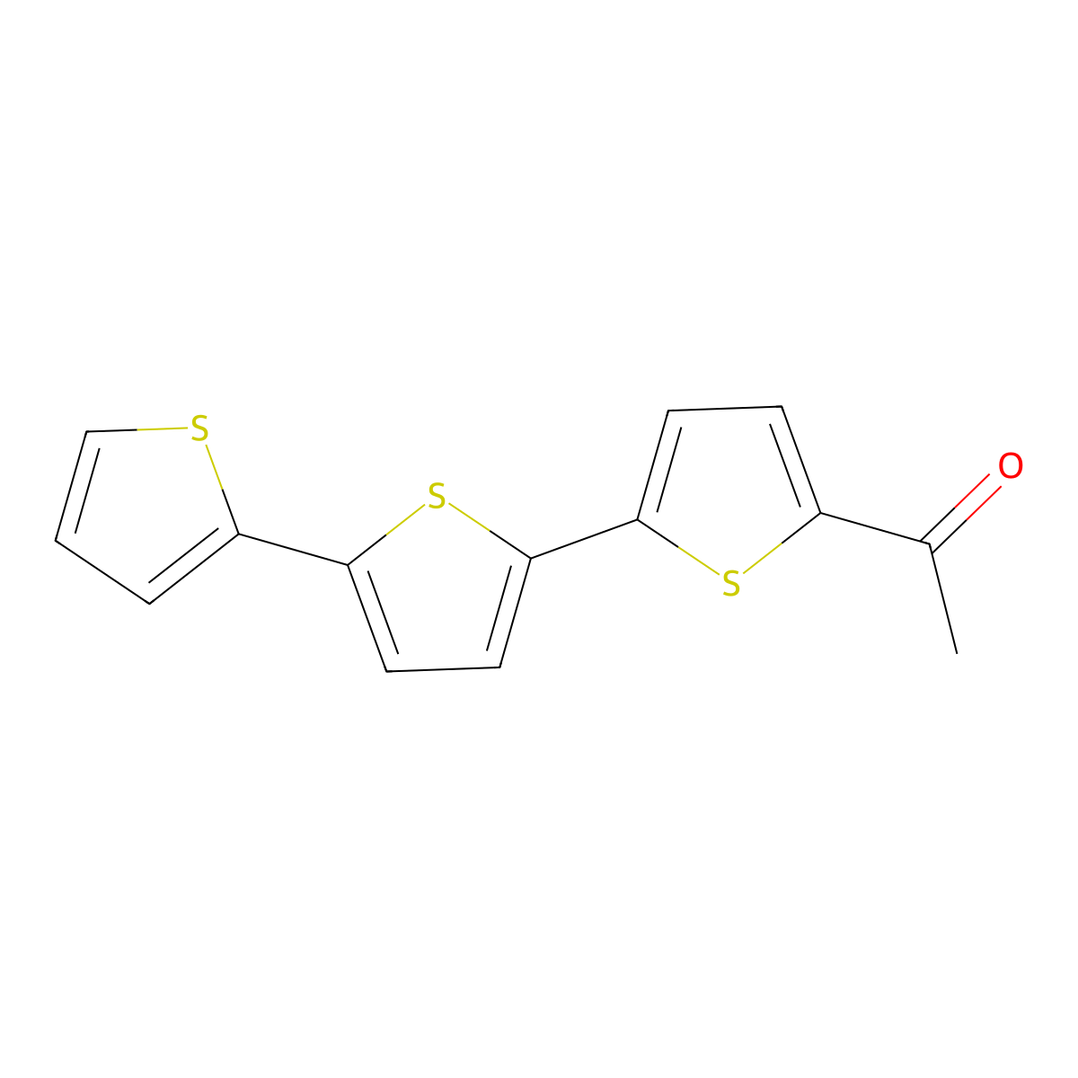 1-[2,2':5',2'']Terthiophen-5-yl-ethanone molecular structure, CAS 1087-01-0