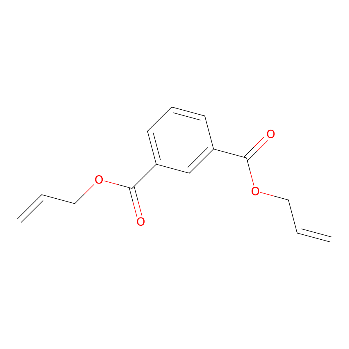 Diallyl isophthalate molecular structure, CAS 1087-21-4