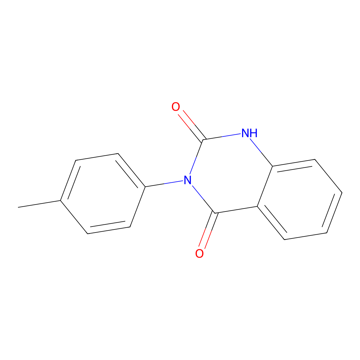 3-(4-Methylphenyl)quinazoline-2,4(1H,3H)-dione molecular structure, CAS 1087-99-6