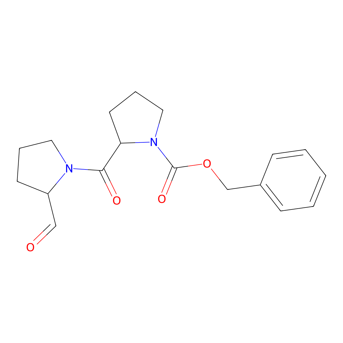 Z-Pro-Pro-CHO molecular structure, CAS 108708-25-4
