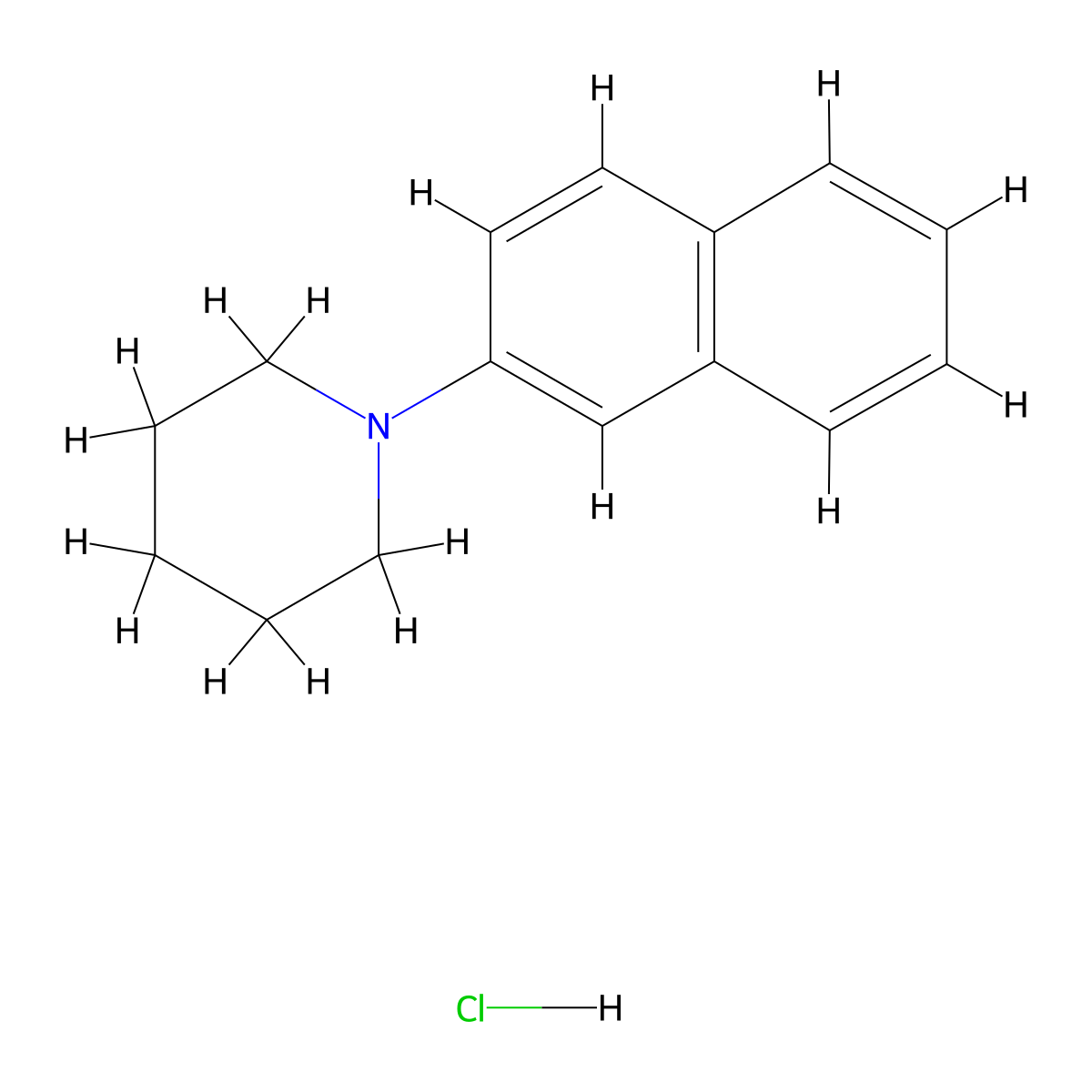 1-Naphthalen-2-ylpiperidine;hydrochloride molecular structure, CAS 108714-33-6