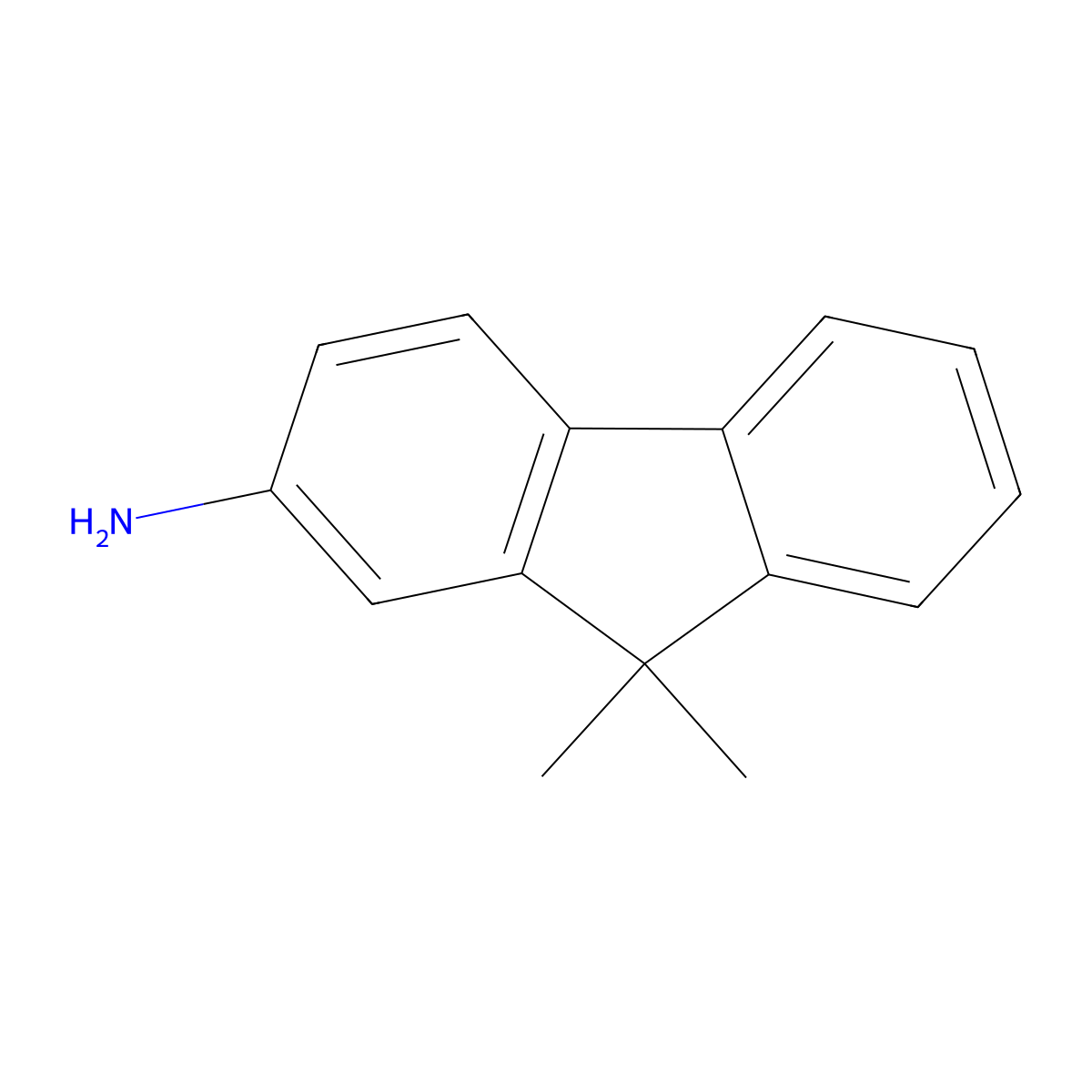 9,9-Dimethyl-9H-fluoren-2-amine molecular structure, CAS 108714-73-4