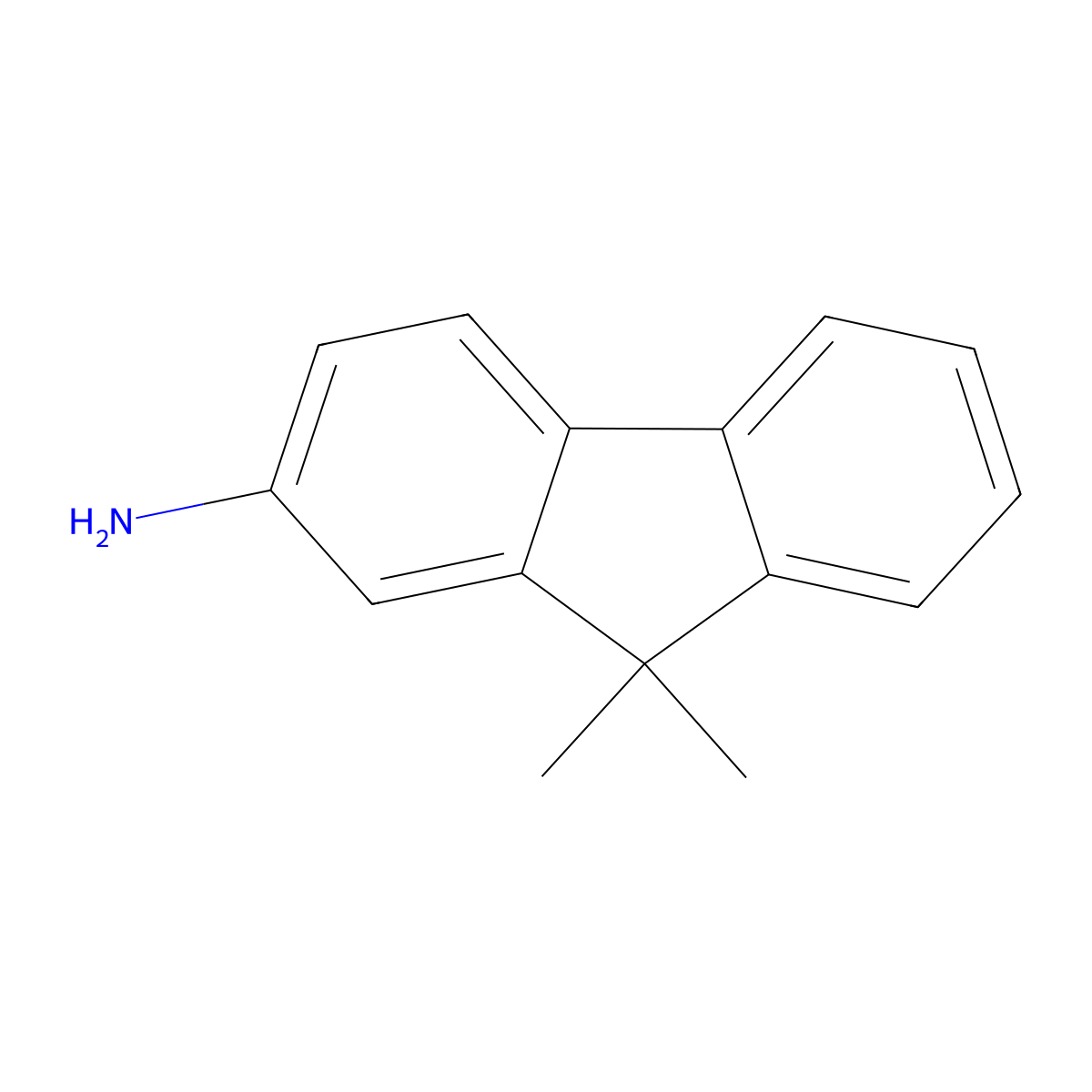 9,9-Dimethyl-9H-fluoren-2-amine molecular structure, CAS 108714-73-4