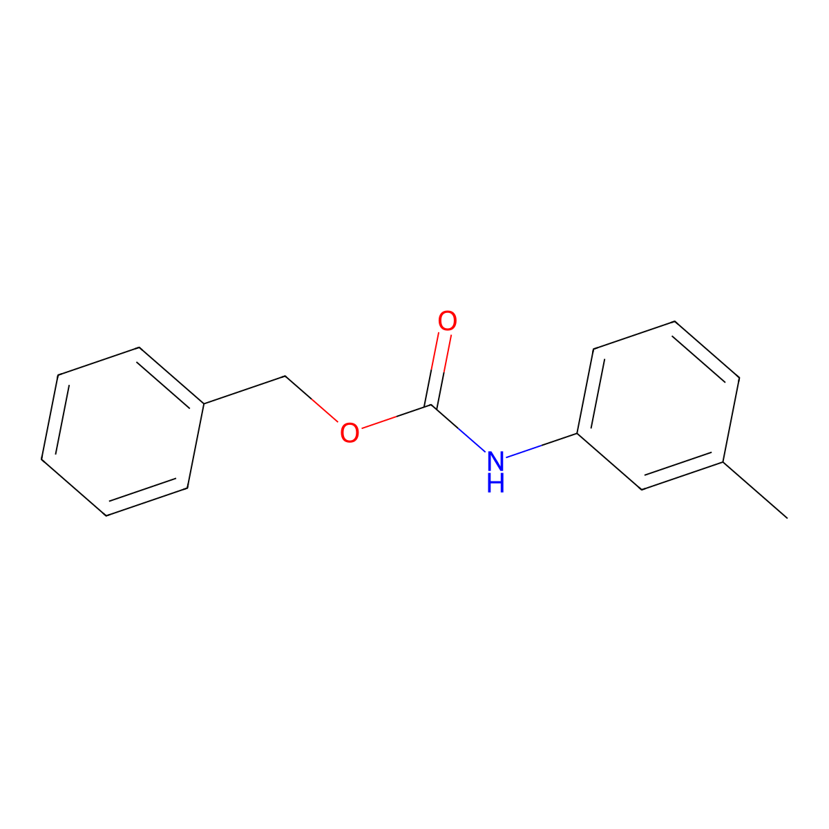 benzyl N-(3-methylphenyl)carbamate molecular structure, CAS 108716-18-3