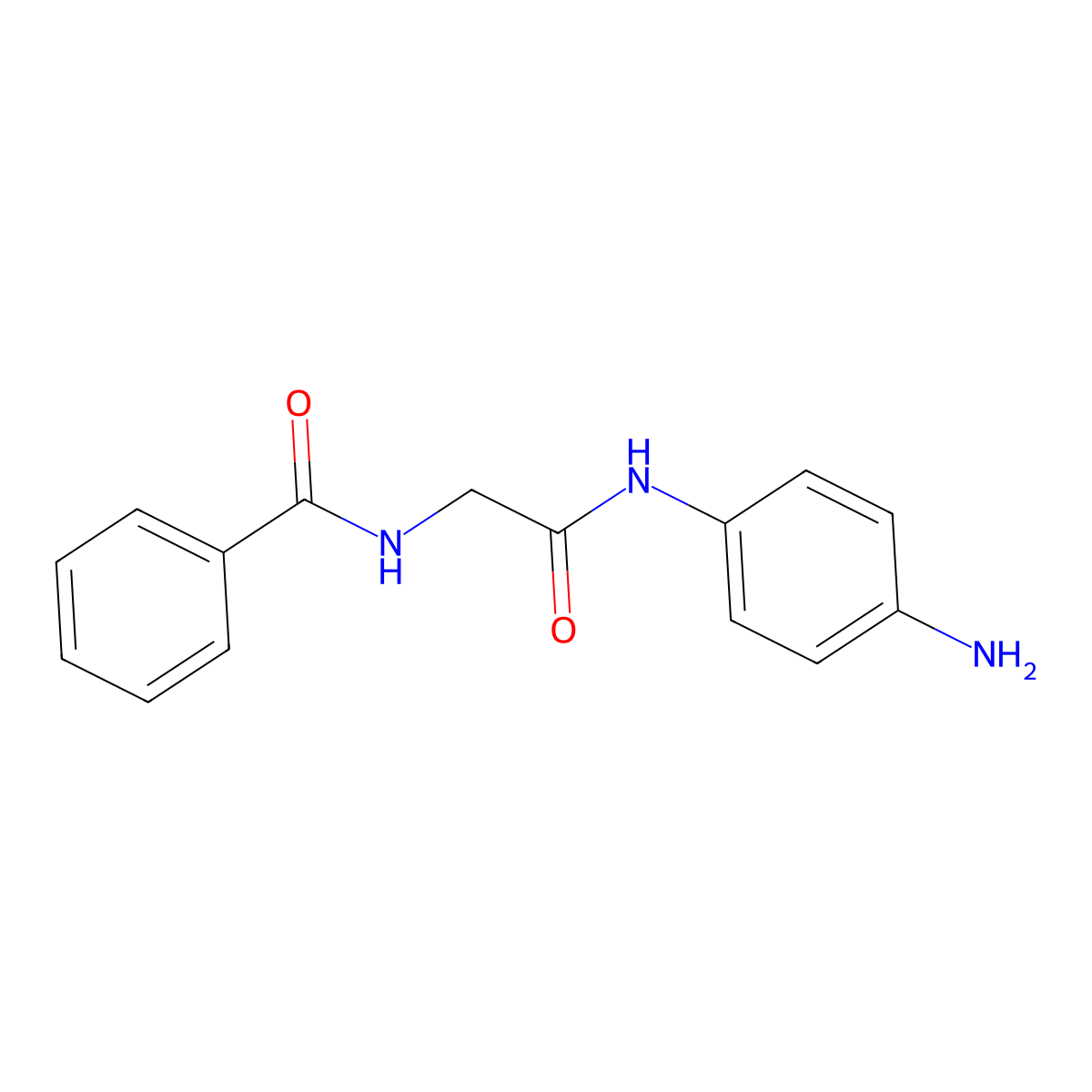 N-[2-(4-aminoanilino)-2-oxoethyl]benzamide molecular structure, CAS 108717-59-5