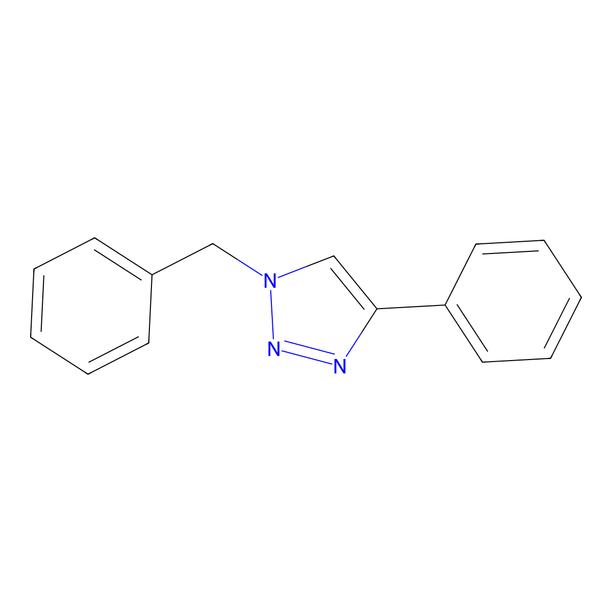 1-Benzyl-4-phenyl-1,2,3-triazole molecular structure, CAS 108717-96-0