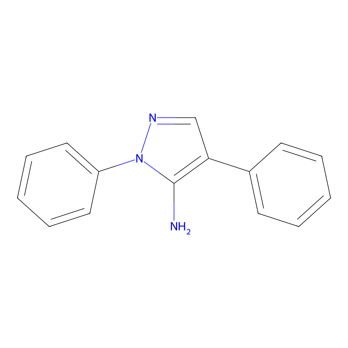 1,4-diphenyl-1H-pyrazol-5-amine molecular structure, CAS 108719-40-0