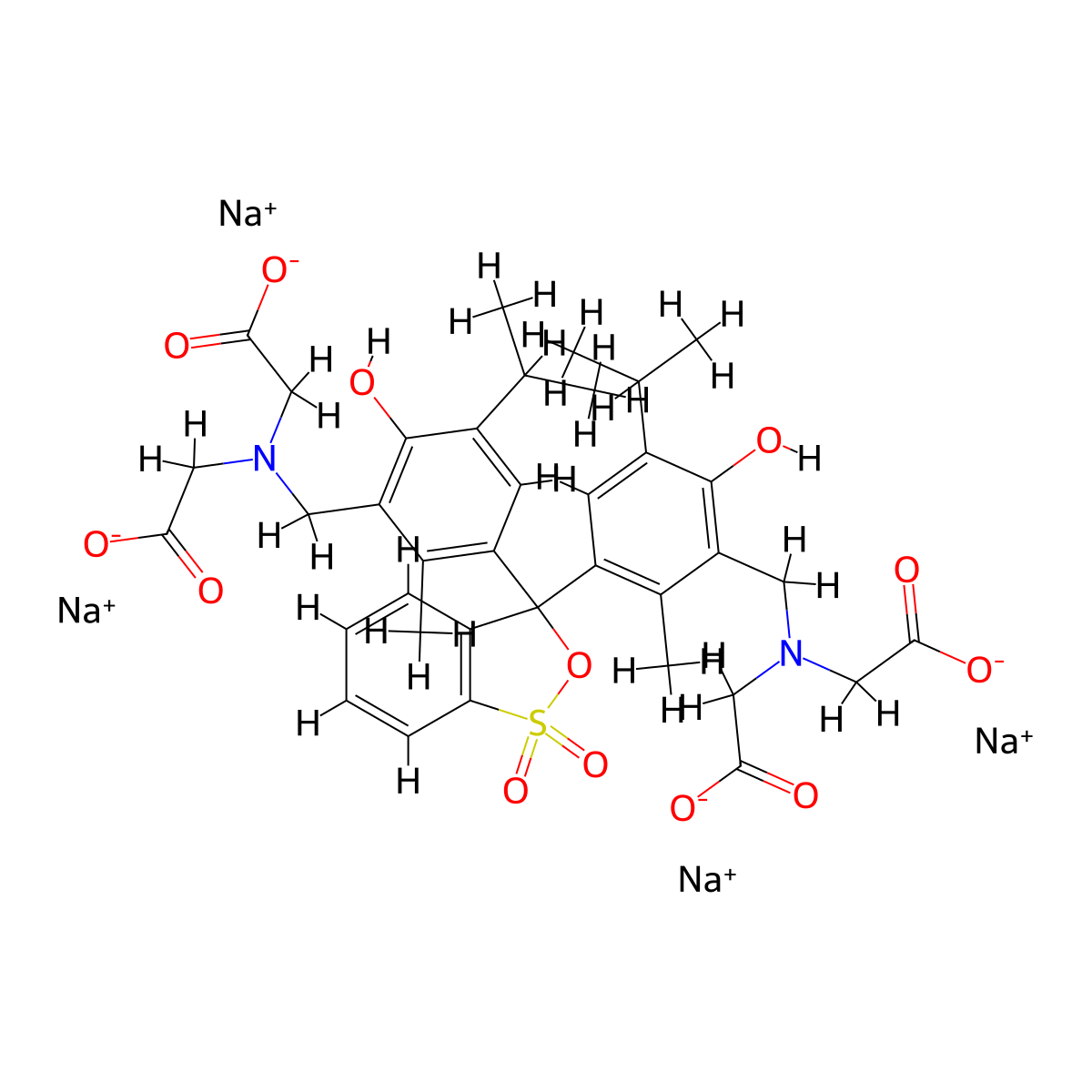 Methylthymol Blue molecular structure, CAS 108722-19-6