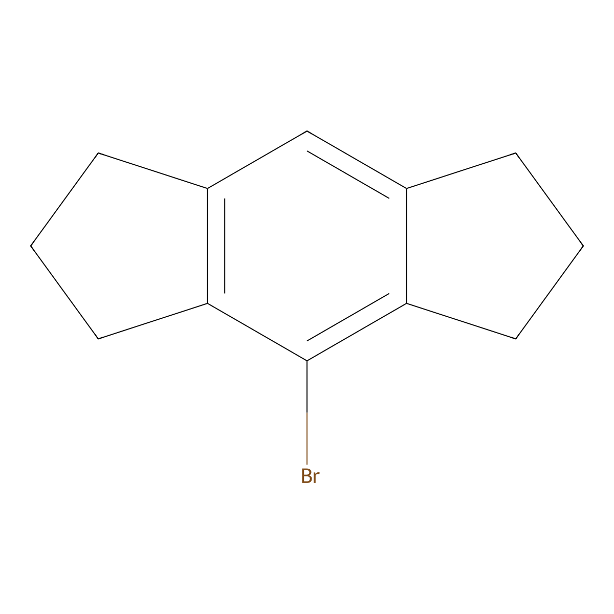 4-Bromo-1,2,3,5,6,7-hexahydro-s-indacene molecular structure, CAS 108722-46-9