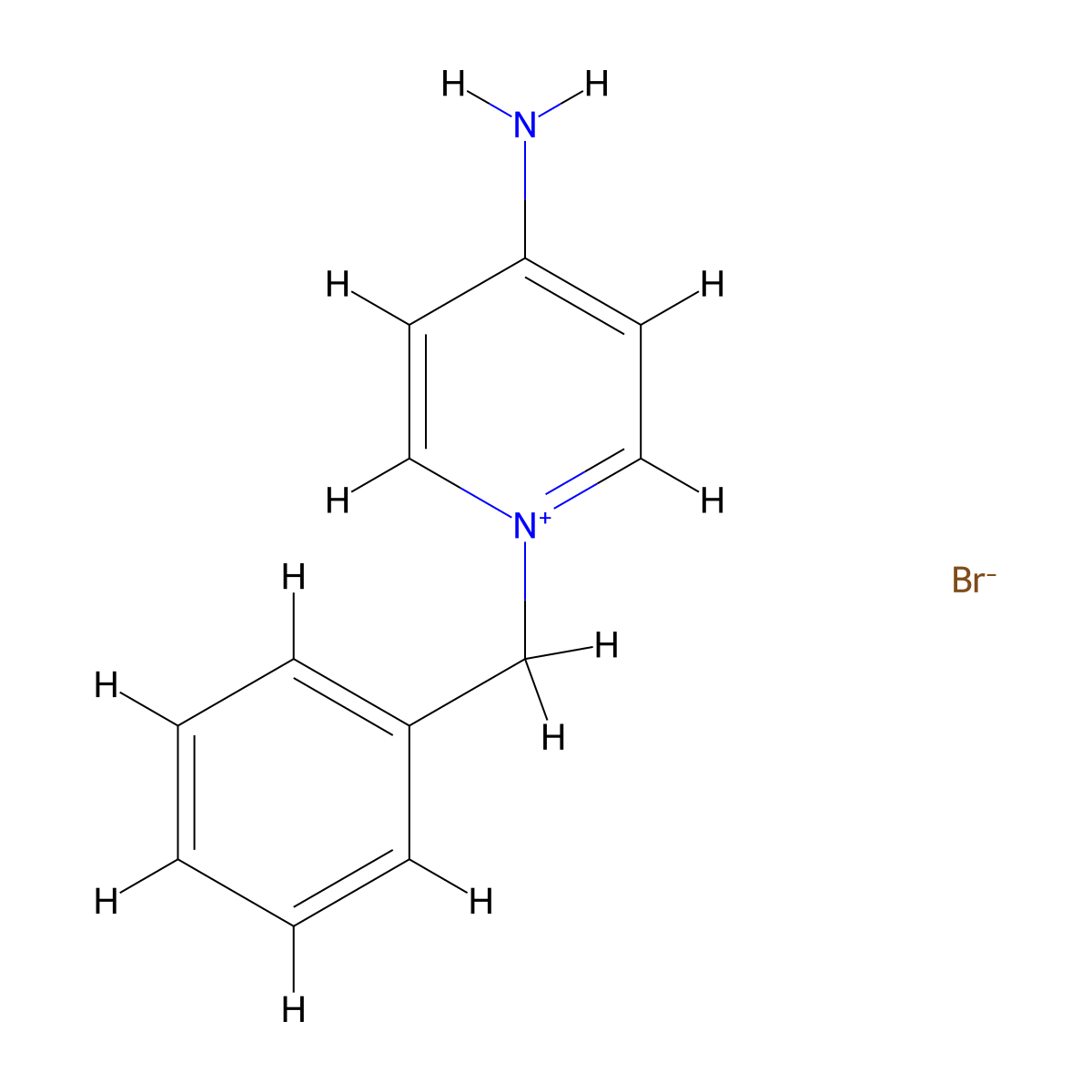 4-Amino-1-benzylpyridinium bromide molecular structure, CAS 108722-47-0