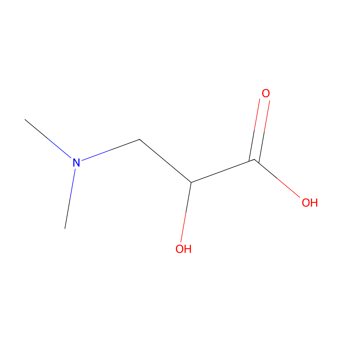 3-(Dimethylamino)-2-hydroxypropanoic acid molecular structure, CAS 108724-17-0