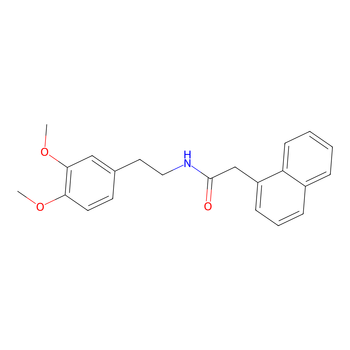 N-[2-(3,4-dimethoxyphenyl)ethyl]-2-naphthylacetamide molecular structure, CAS 108729-17-5