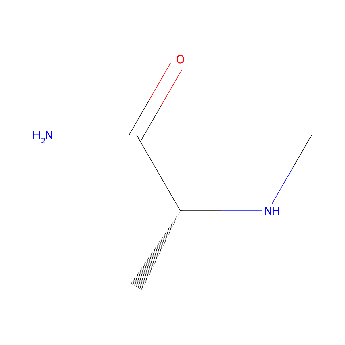 (2R)-2-(methylamino)propanamide molecular structure, CAS 108732-07-6