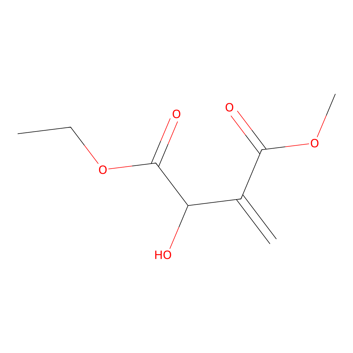 1-Ethyl 4-methyl 2-hydroxy-3-methylenesuccinate molecular structure, CAS 108735-94-0