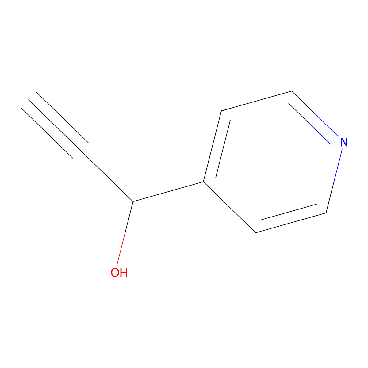 1-(Pyridin-4-yl)prop-2-yn-1-ol molecular structure, CAS 1087354-01-5