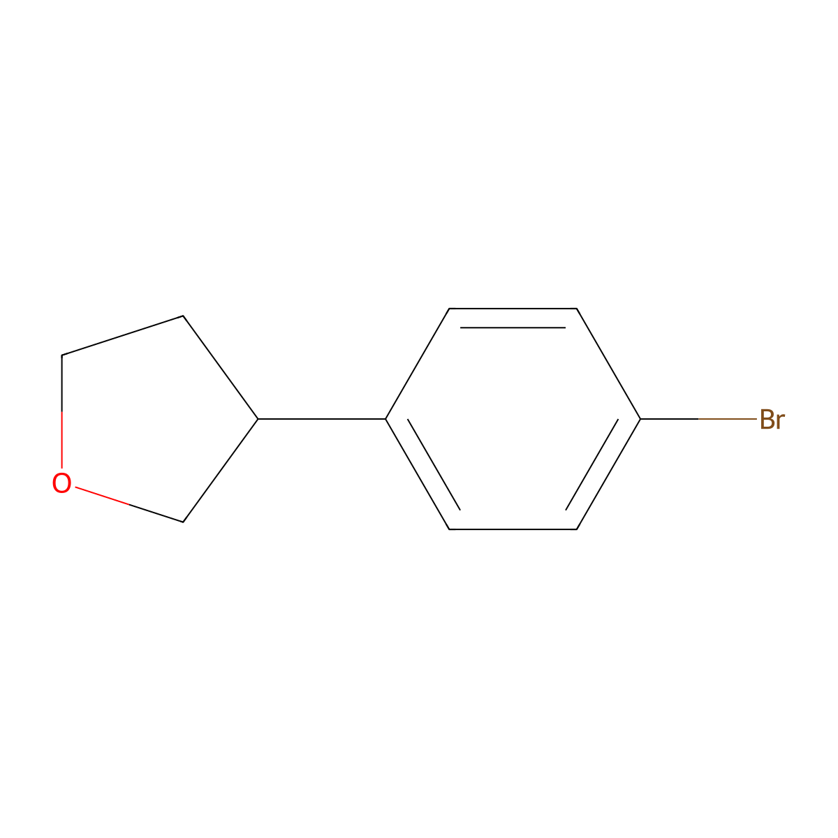 3-(4-Bromophenyl)tetrahydrofuran molecular structure, CAS 1087415-99-3