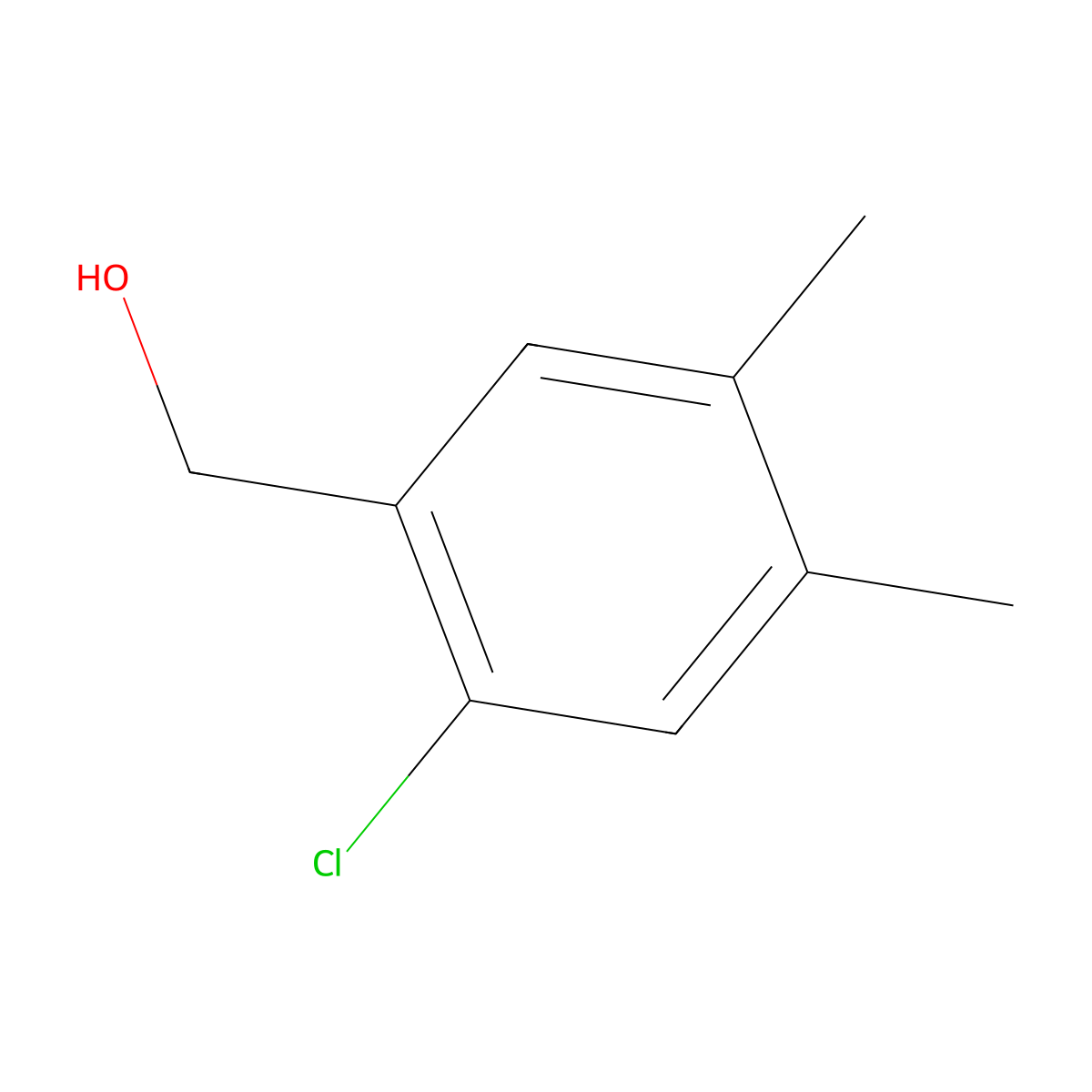 (2-Chloro-4,5-dimethylphenyl)methanol molecular structure, CAS 1087417-69-3