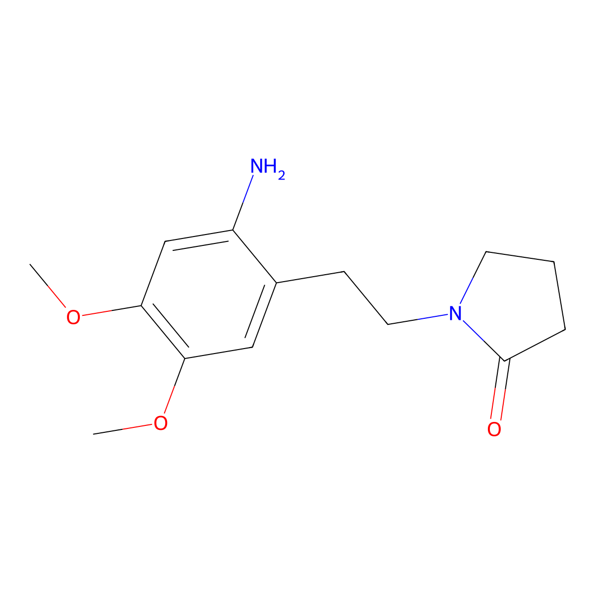 1-[2-(2-Amino-4,5-dimethoxyphenyl)ethyl]pyrrolidin-2-one molecular structure, CAS 1087448-67-6