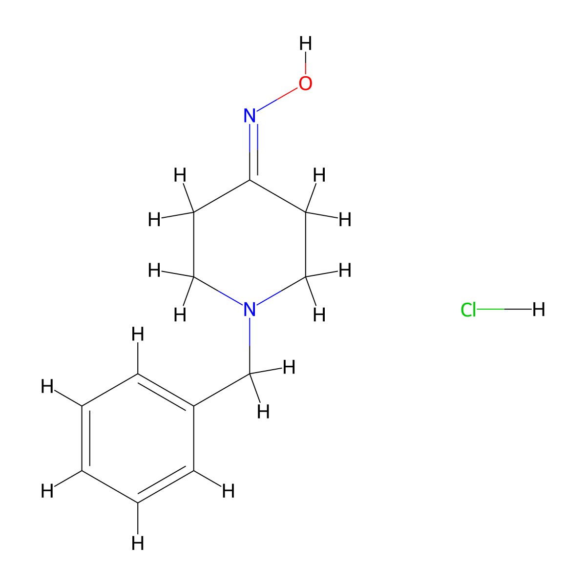 1-Benzyl-piperidin-4-one oxiMe hydrochlorid molecular structure, CAS 108747-35-9