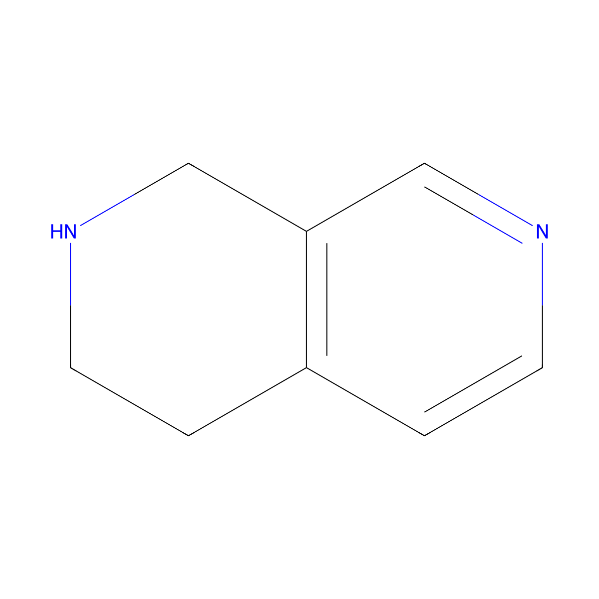 1,2,3,4-Tetrahydro-2,7-naphthyridine molecular structure, CAS 108749-08-2