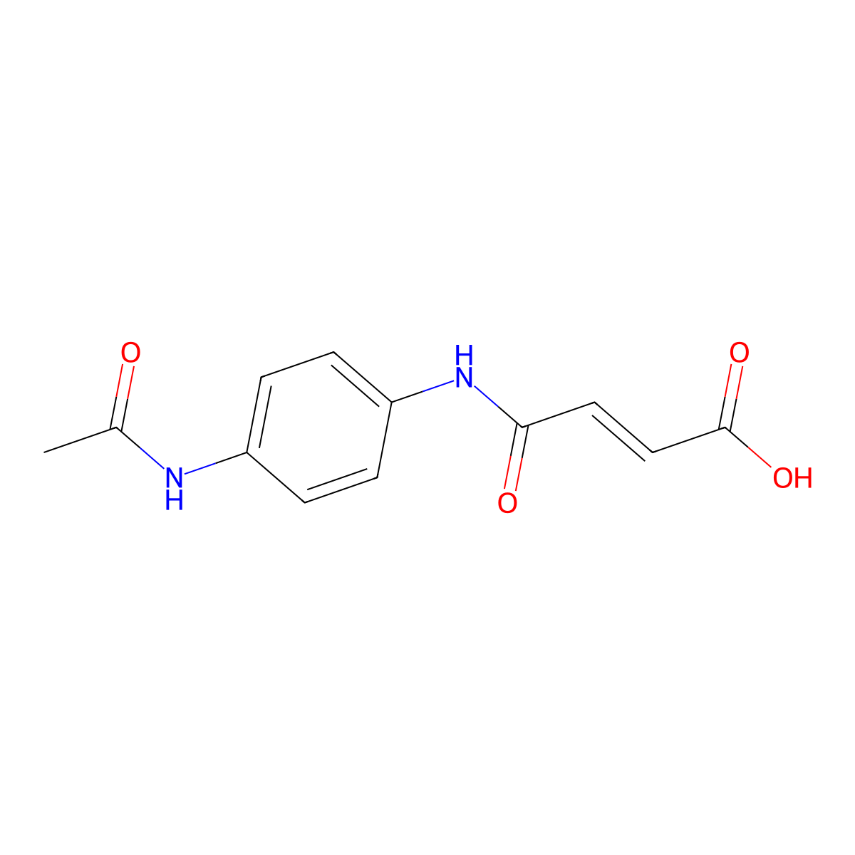 3-[(4-Acetamidophenyl)carbamoyl]prop-2-enoic acid molecular structure, CAS 108749-44-6