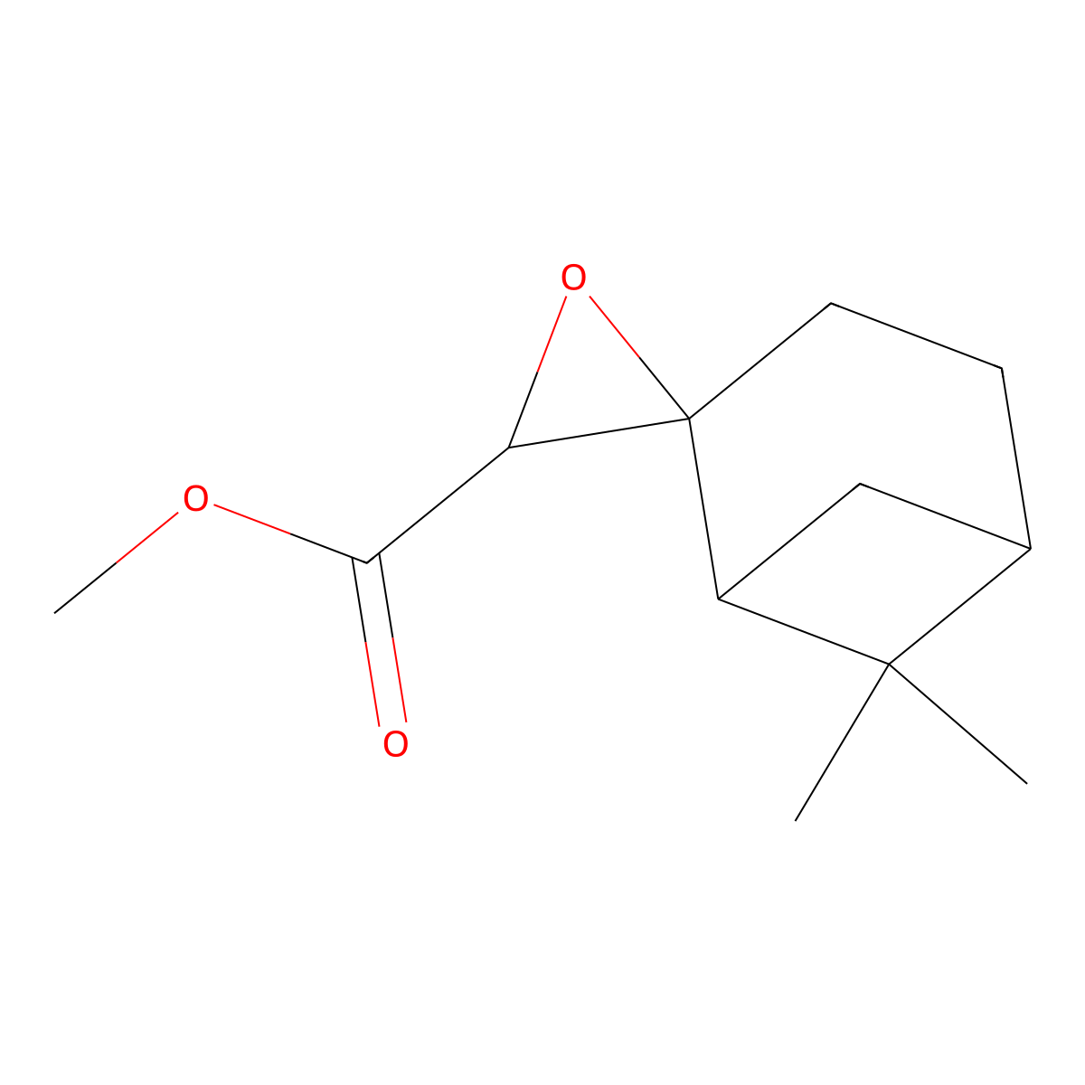 Methyl 6,6-dimethylspiro[bicyclo[3.1.1]heptane-2,2'-oxirane]-3'-carboxylate molecular structure, CAS 108754-38-7