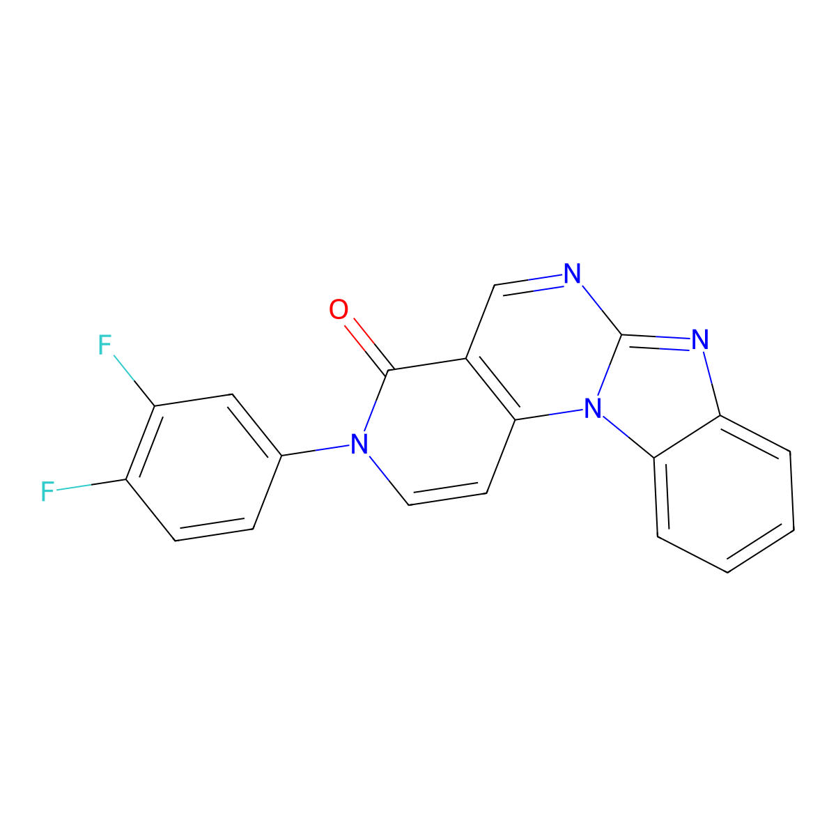 3-(3,4-difluorophenyl)benzo[4,5]imidazo[1,2-a]pyrido[3,4-e]pyrimidin-4(3H)-one molecular structure, CAS 1087637-60-2