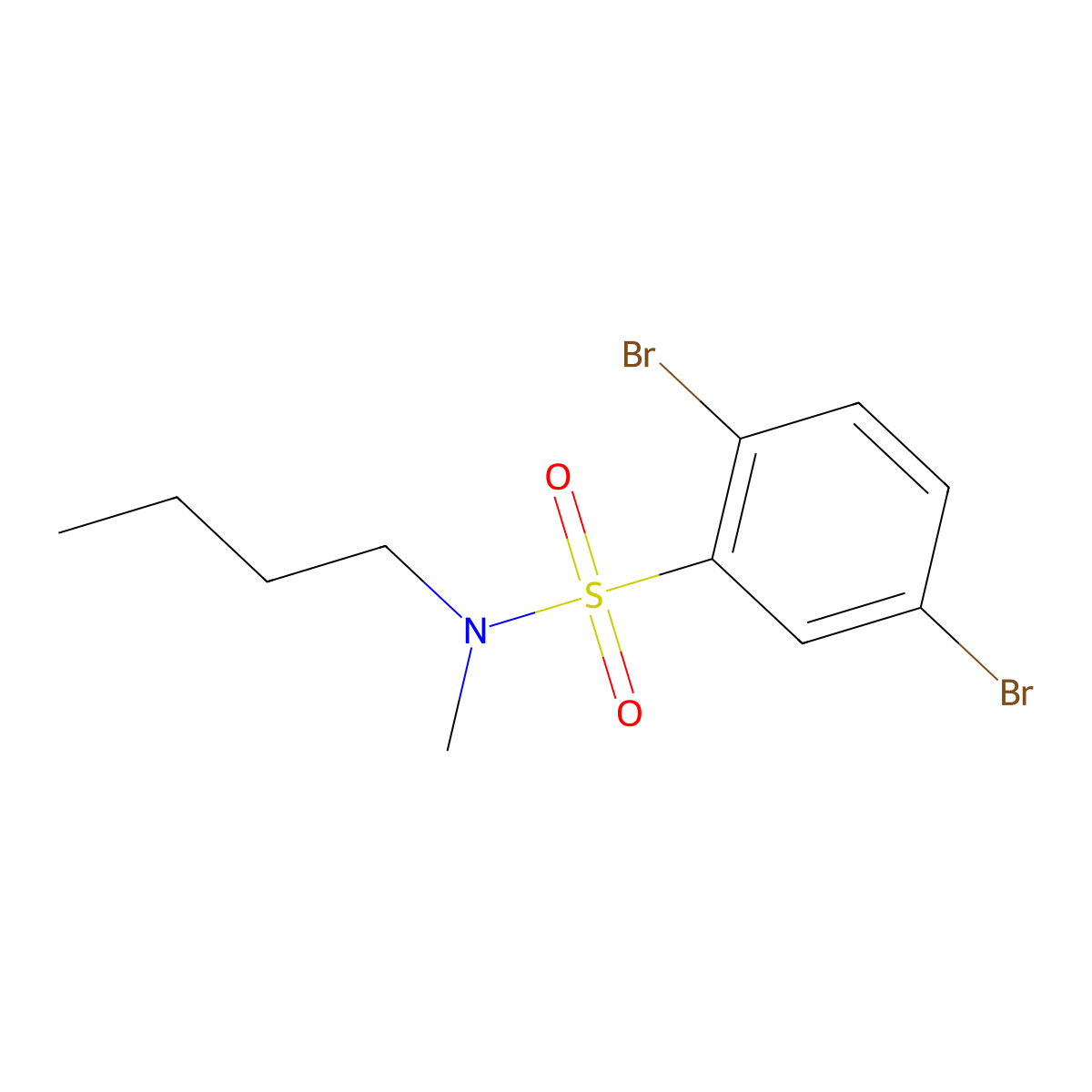 [(2,5-Dibromophenyl)sulfonyl]butylmethylamine molecular structure, CAS 1087640-15-0