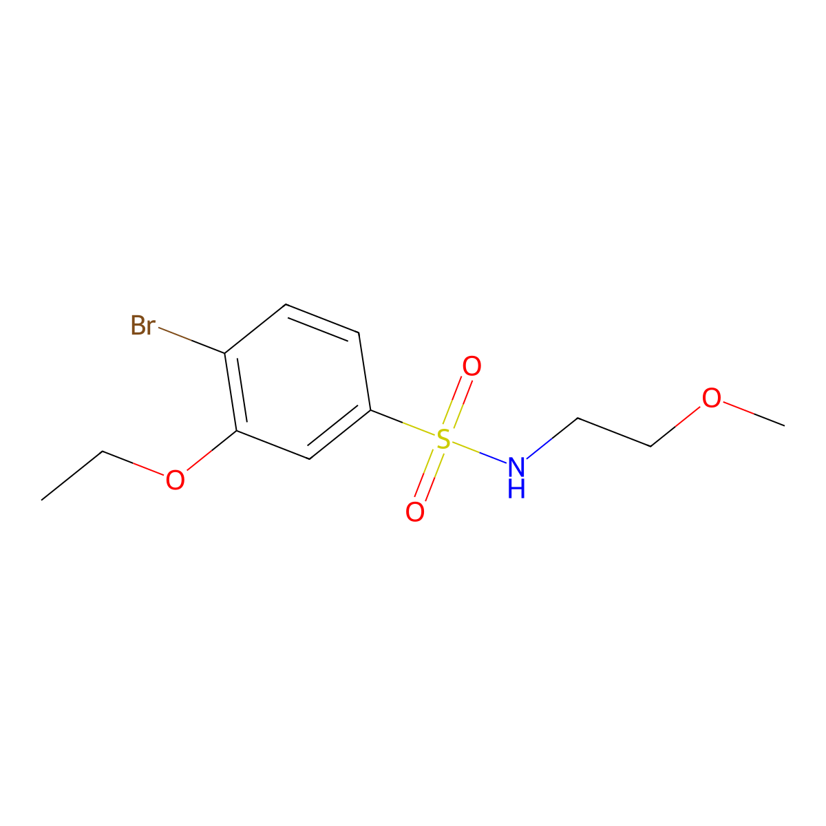 [(4-Bromo-3-ethoxyphenyl)sulfonyl](2-methoxyethyl)amine molecular structure, CAS 1087640-25-2