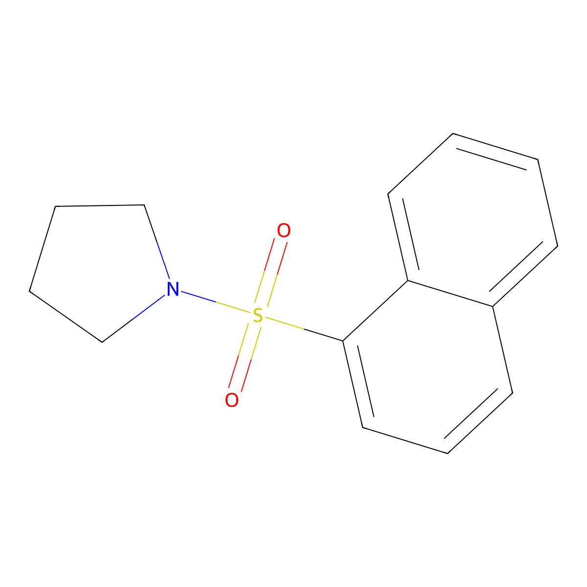 (Naphthylsulfonyl)pyrrolidine molecular structure, CAS 1087640-38-7