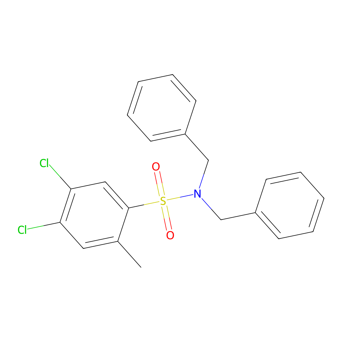[(4,5-Dichloro-2-methylphenyl)sulfonyl]bisbenzylamine molecular structure, CAS 1087640-64-9