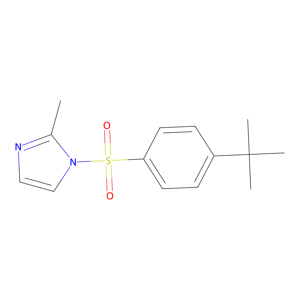 1-{[4-(Tert-butyl)phenyl]sulfonyl}-2-methylimidazole molecular structure, CAS 1087641-03-9