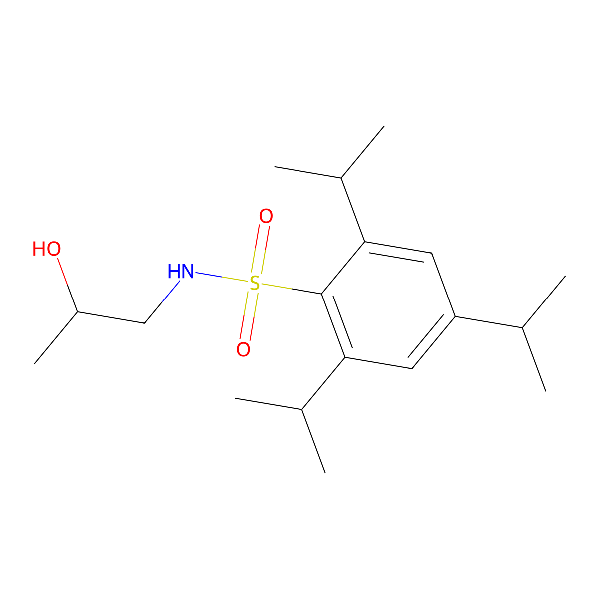 N-(2-hydroxypropyl)-2,4,6-triisopropylbenzenesulfonamide molecular structure, CAS 1087641-09-5