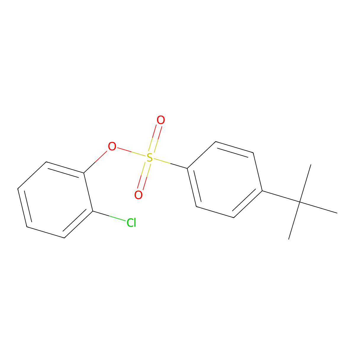 2-Chlorophenyl 4-(tert-butyl)benzenesulfonate molecular structure, CAS 1087648-74-5