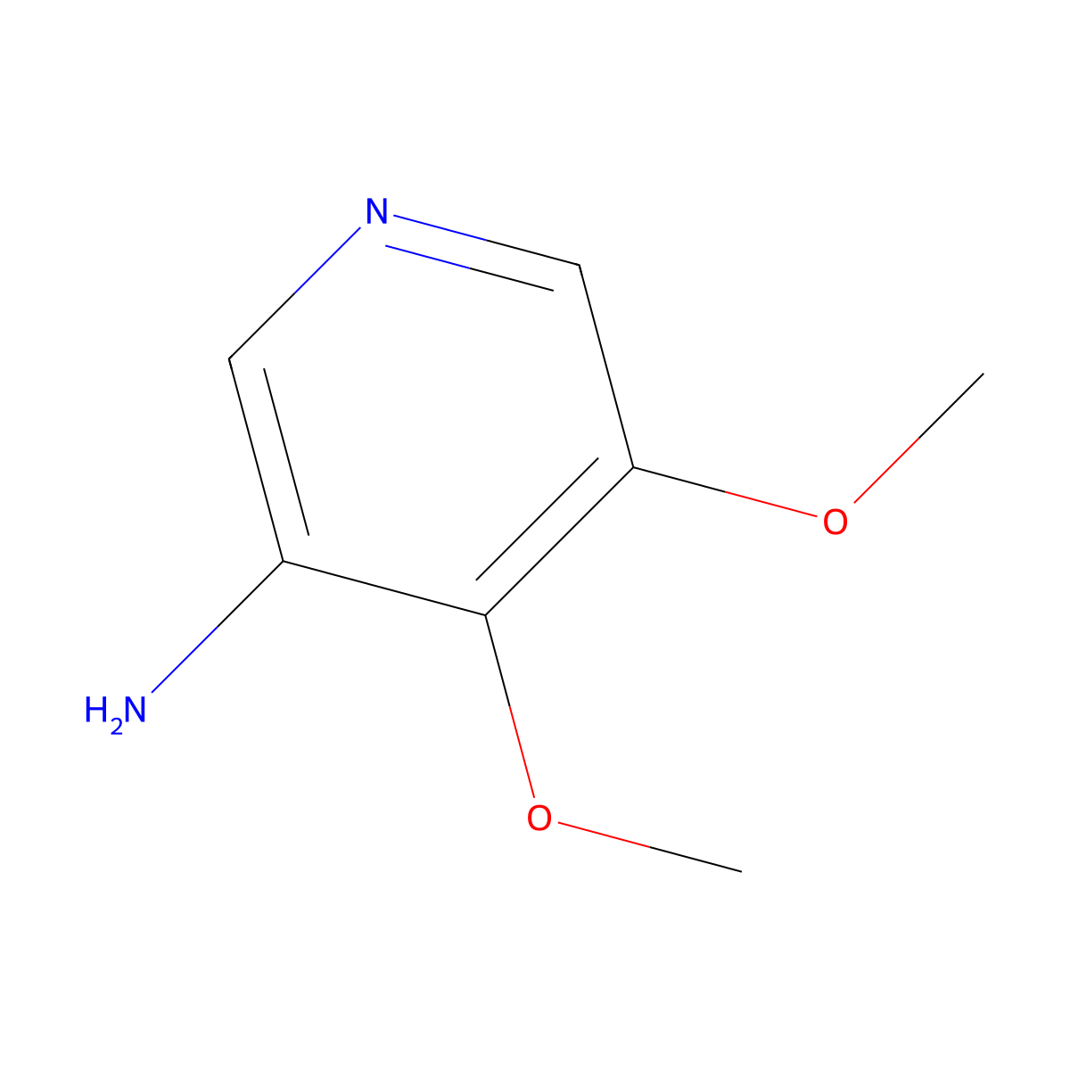 4,5-Dimethoxypyridin-3-Amine molecular structure, CAS 1087659-17-3