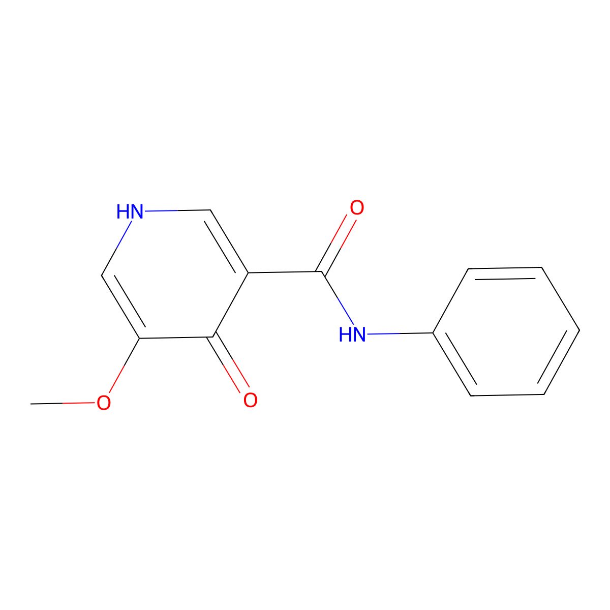 4-Hydroxy-5-methoxy-N-phenylnicotinamide molecular structure, CAS 1087659-18-4