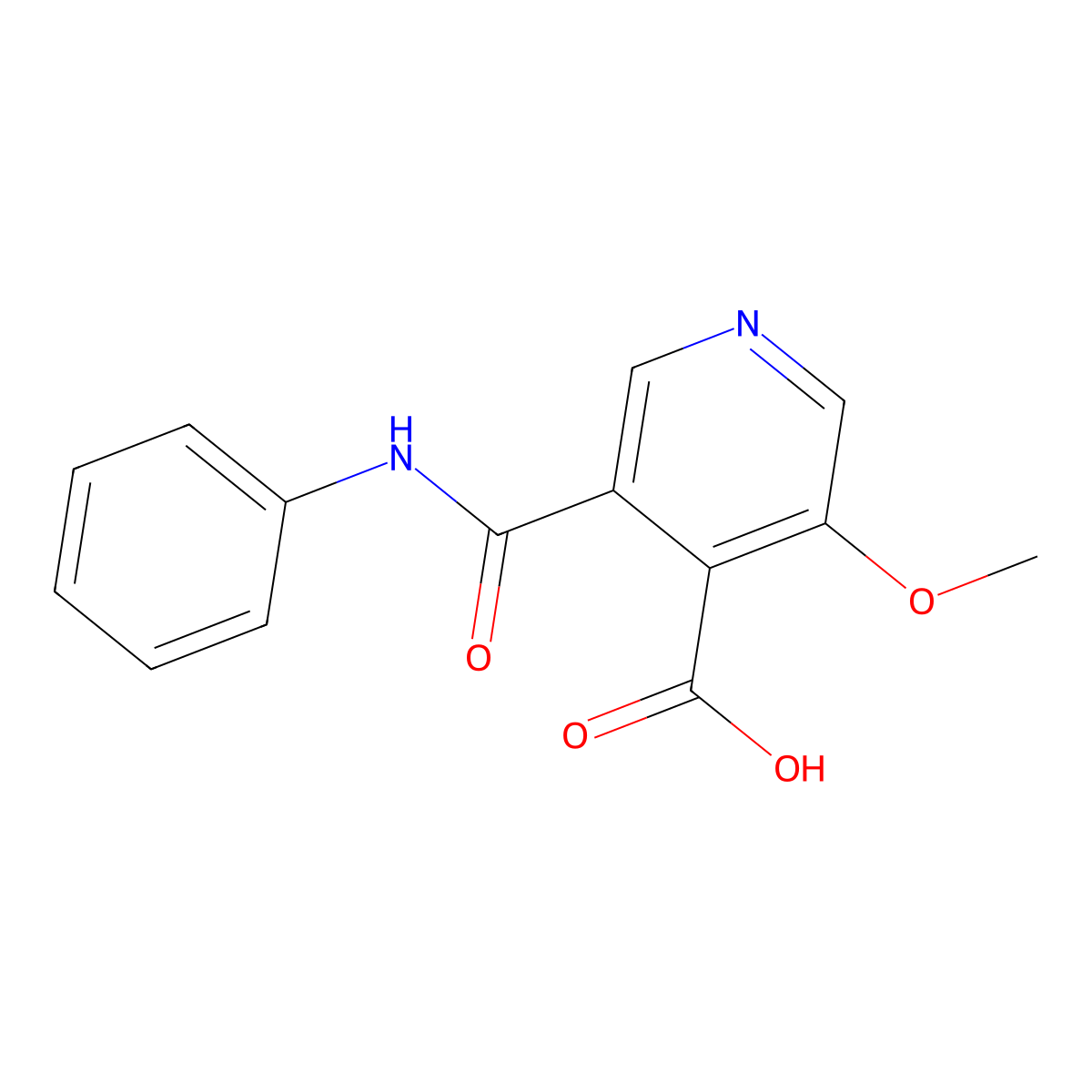 3-Methoxy-5-(phenylcarbamoyl)isonicotinic acid molecular structure, CAS 1087659-19-5