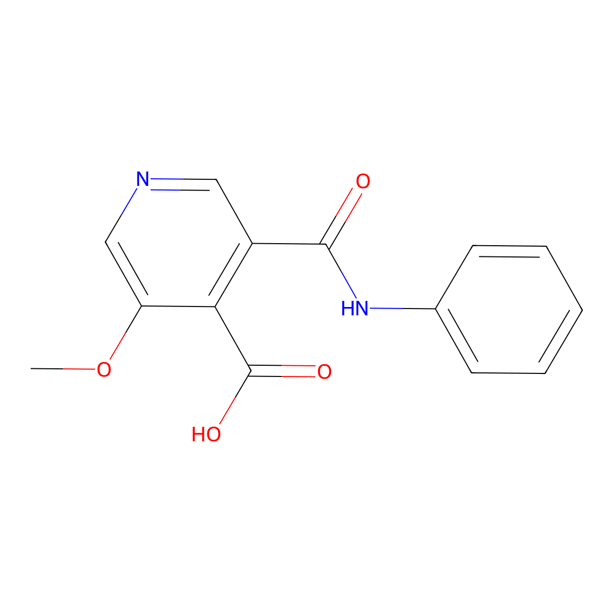 3-Methoxy-5-(phenylcarbamoyl)isonicotinic acid molecular structure, CAS 1087659-19-5