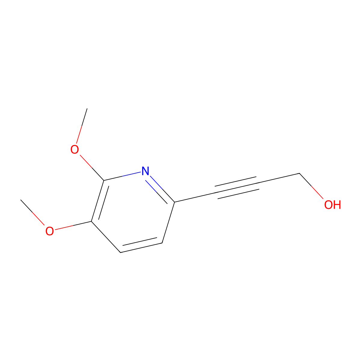 3-(5,6-Dimethoxypyridin-2-yl)prop-2-yn-1-ol molecular structure, CAS 1087659-28-6