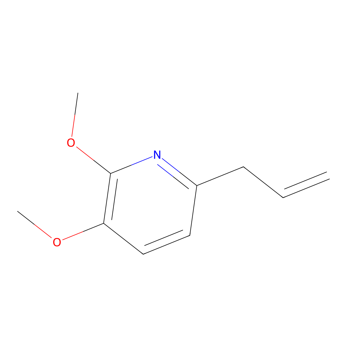 6-Allyl-2,3-dimethoxypyridine molecular structure, CAS 1087659-29-7