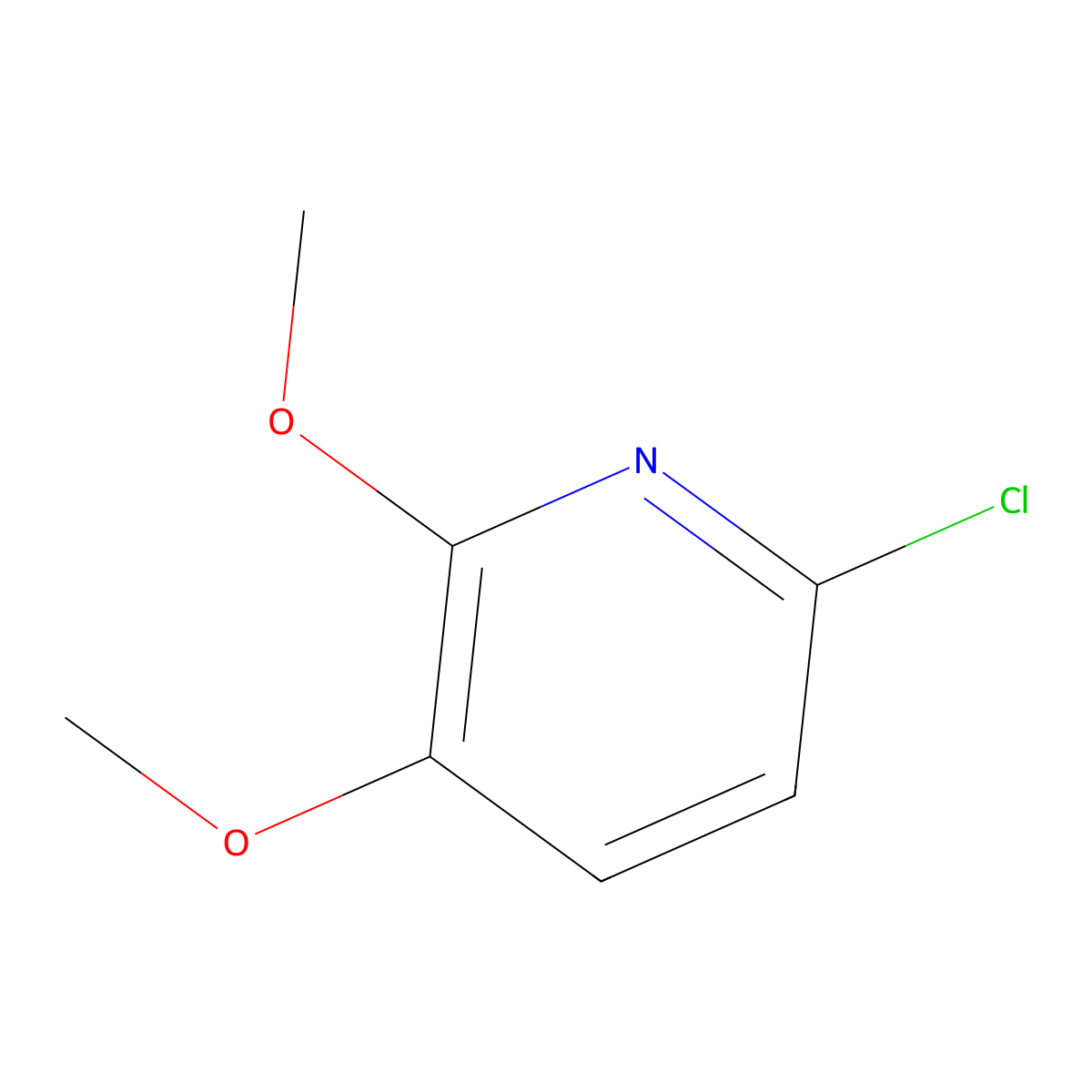 6-Chloro-2,3-Dimethoxypyridine molecular structure, CAS 1087659-30-0